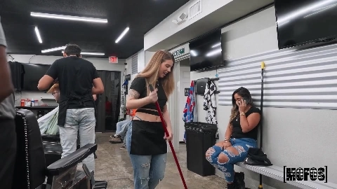 At The Barbershop in HD - Lucky Anne