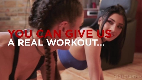 Candie Luciani Emily Pink You Can Give Us A REAL Workout - AssholeFever