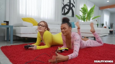 Gamer Girls Share Dick - Aria Kai, Alina Ali