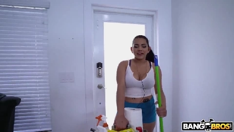 Juicy Thick Latina Cleaned My House and Cock - Julz Gotti