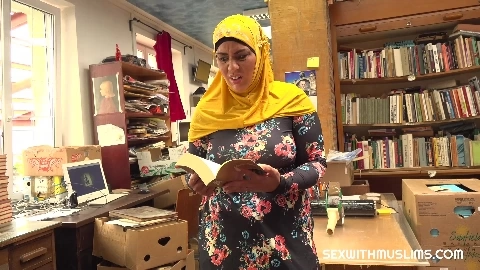 sexwithmuslims Faun Bookstore Owner Fucks A Happy Musli