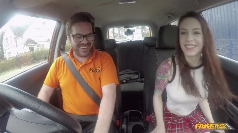 Fake Driving School - Usa Babe Gets Uk Anal Sex
