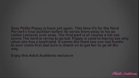 E229 Poppy Fucked By A Nerd - Adult Auditions