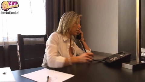 MILF Hard Working At The Office