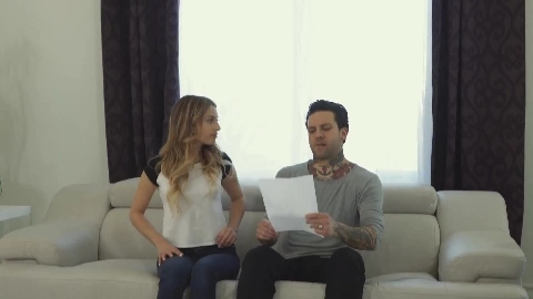 Get fucked on a white couch - Kristen Scott