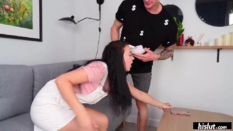 Sofia Like brings home a  stud who fucks her raw after looking up her skirt