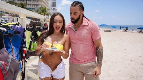Sisi Rose- Beach Hottie Rides Jet Skis And Cock