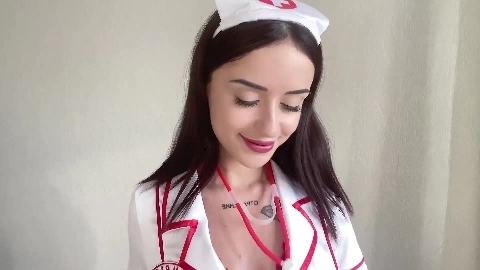 Pretty Nurse Serves a Patient With a Wet Mouth and Tight Vagina - Taya Sia