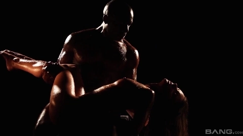 Intimate and slow sex scene between Anita Bellini and her black lover